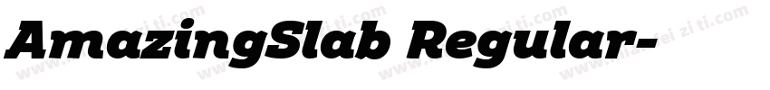 AmazingSlab Regular字体转换